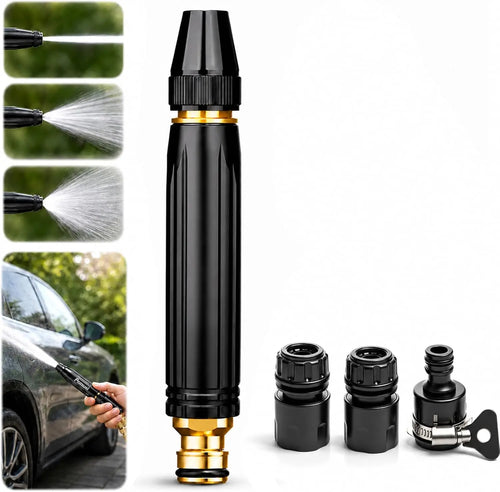 2026 Home High-Pressure Car Wash Water Gun with Booster Nozzle, Car Wash Water Gun Garden Hose Sprayer, 3 Adjustable Spray Patterns, for Watering Plants, Vegetables, Car Washing (Pacifier Interface),sohochic