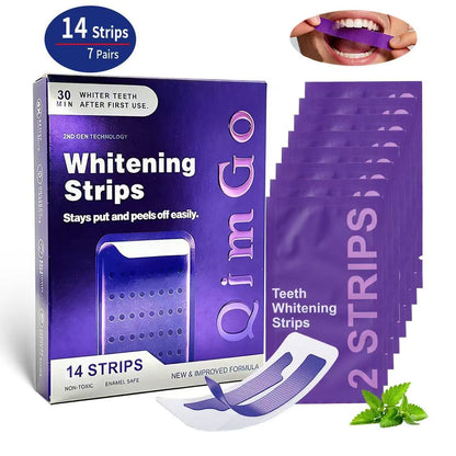 Purple Teeth Whitening Strips - 7/21 Whitening Sessions - Non Sensitive Teeth Whitening - Peroxide-Free