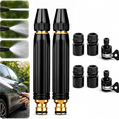 2026 Home High-Pressure Car Wash Water Gun with Booster Nozzle, Car Wash Water Gun Garden Hose Sprayer, 3 Adjustable Spray Patterns, for Watering Plants, Vegetables, Car Washing (Pacifier Interface),sohochic