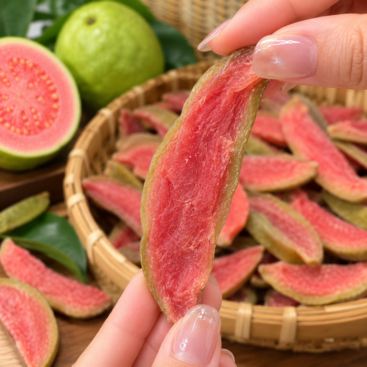 Pink Guava Dried Fruit Slices – Naturally Sweet, Fiber-Rich Snack for a Lighter Daily Routine