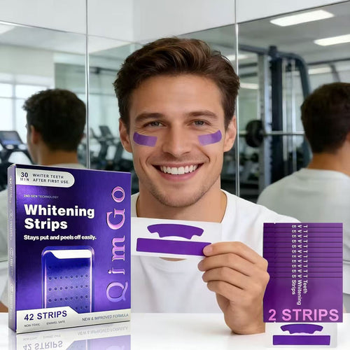 Purple Teeth Whitening Strips - 7/21 Whitening Sessions - Non Sensitive Teeth Whitening - Peroxide-Free