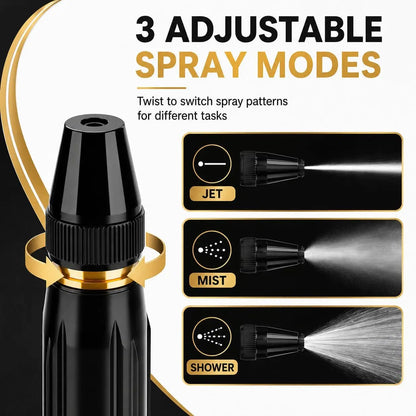 2026 Home High-Pressure Car Wash Water Gun with Booster Nozzle, Car Wash Water Gun Garden Hose Sprayer, 3 Adjustable Spray Patterns, for Watering Plants, Vegetables, Car Washing (Pacifier Interface),sohochic